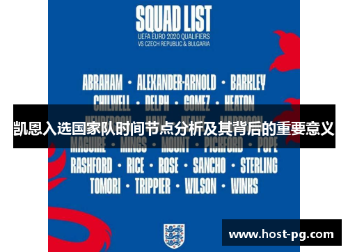 凯恩入选国家队时间节点分析及其背后的重要意义 凯恩入选国家队时间节点分析及其背后的重要意义